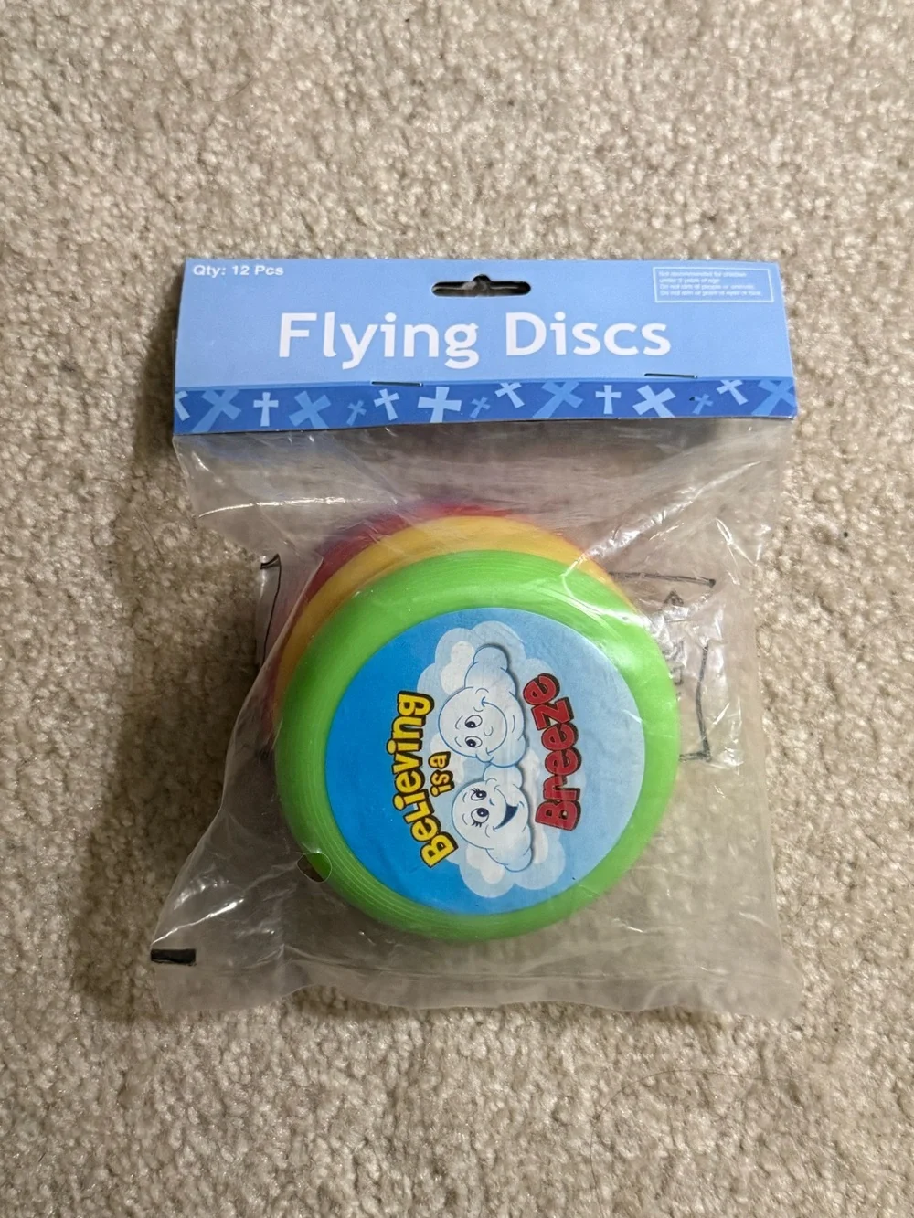Pack of 4 Flying Discs for Kids